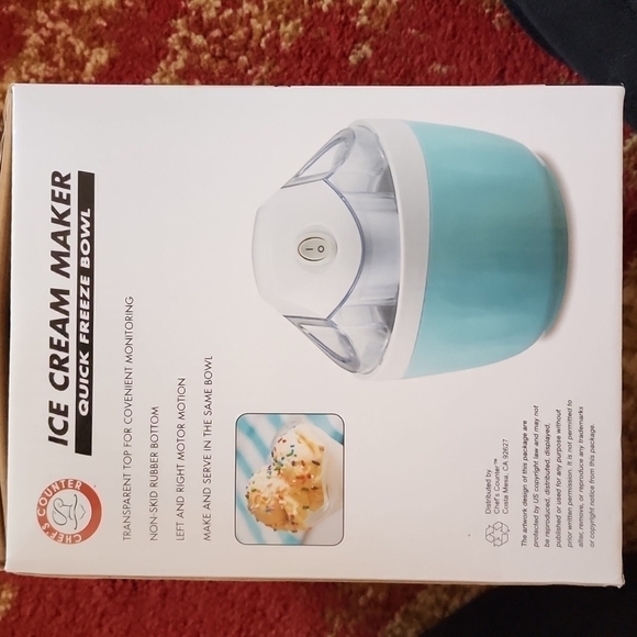 NEW Ice Cream maker & bowl spoon set - Picture 4 of 6